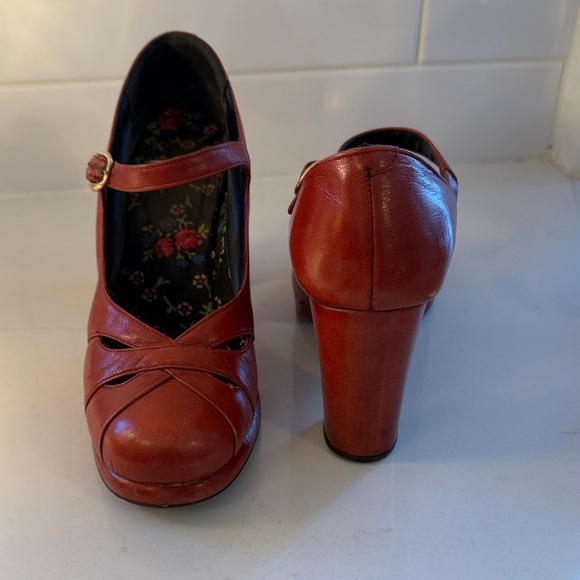 S.R.O. d’miguel Mary Jane Women's Vintage Retro Heels - Picture 2 of 16